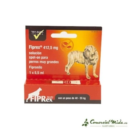 Fiprex XL 412,5 mg Pipette antiparasitaire au fipronil pour chiens géants (40-55 kg)