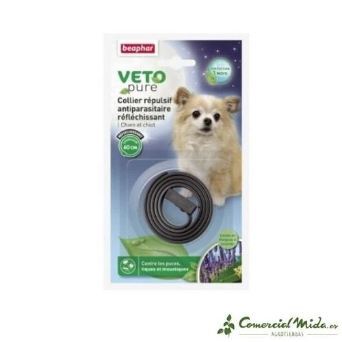 Collier répulsif et réfléchissant Beaphar pour chiens et chiots