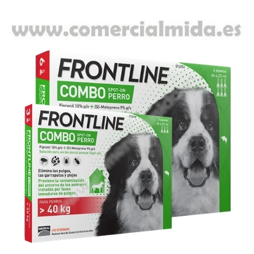 FRONTLINE COMBO, Pipettes Antiparasitaires Pour Chiens Géants (>40 kg)