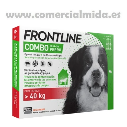 FRONTLINE COMBO, Pipettes Antiparasitaires Pour Chiens Géants (>40 kg)