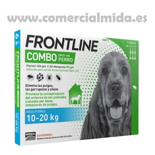 FRONTLINE COMBO, Pipettes Antiparasitaires Pour Chien Moyen (10 à 20 kg)