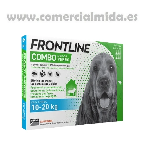 FRONTLINE COMBO, Pipettes Antiparasitaires Pour Chien Moyen (10 à 20 kg)