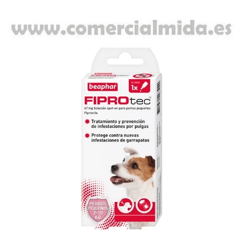 FIPROTEC Chien, pipettes antiparasitaires au Fipronil pour Petits Chiens (5 à 10 kg)