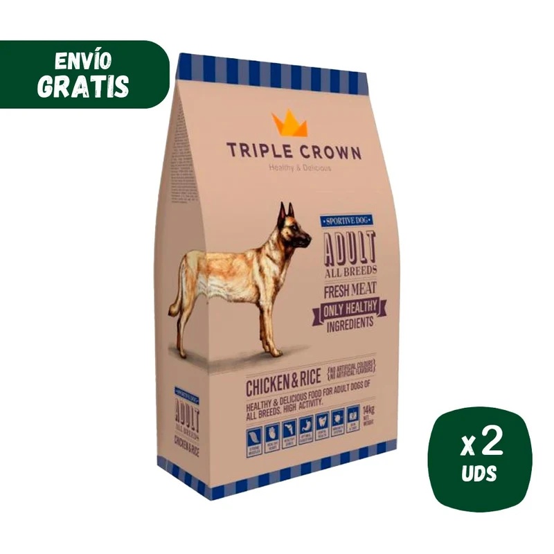 Je pense TRIPLE CROWN SPORTIVE DOG 15Kg (Chiens à haute activité)