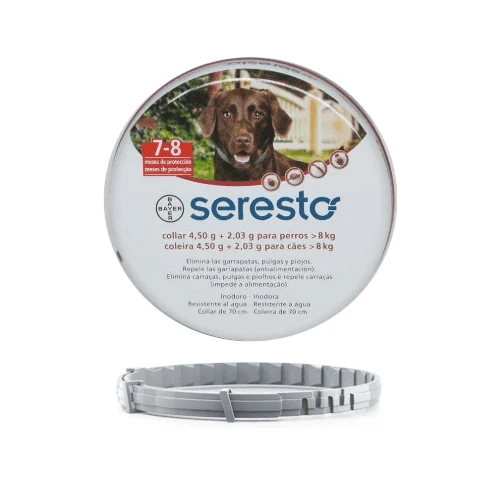 Collier SERESTO BAYER pour chien anti puces, tiques et poux