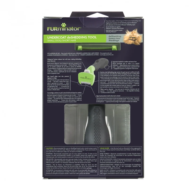 Brosse Furminator poils courts chien