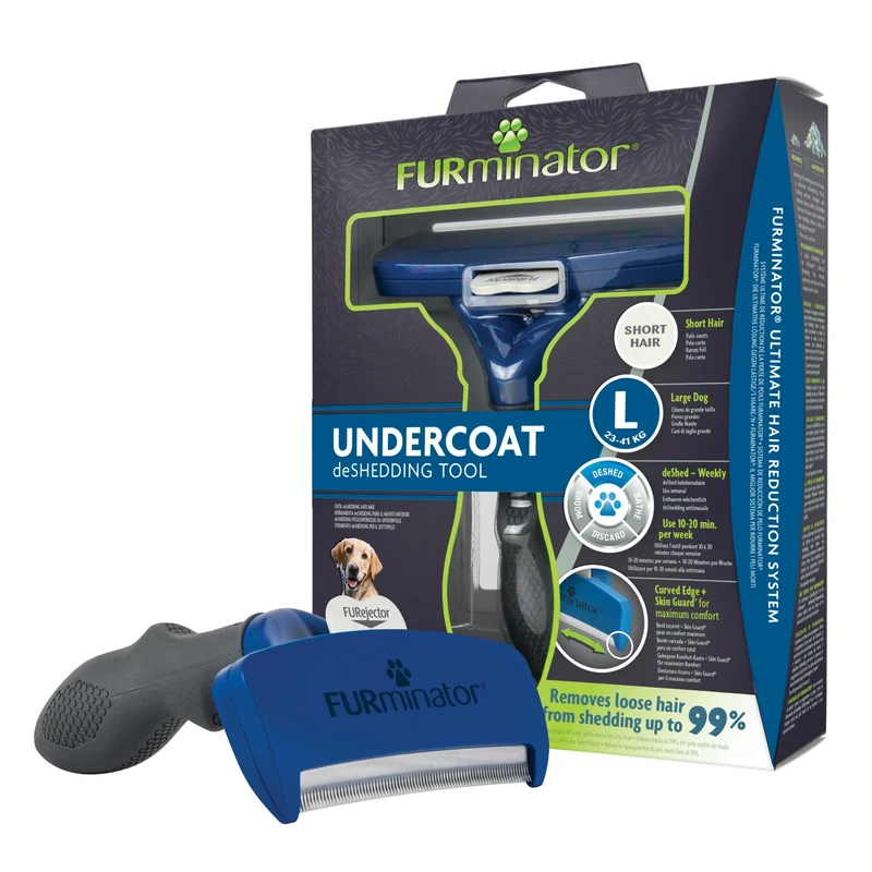 Brosse Furminator poils courts chien