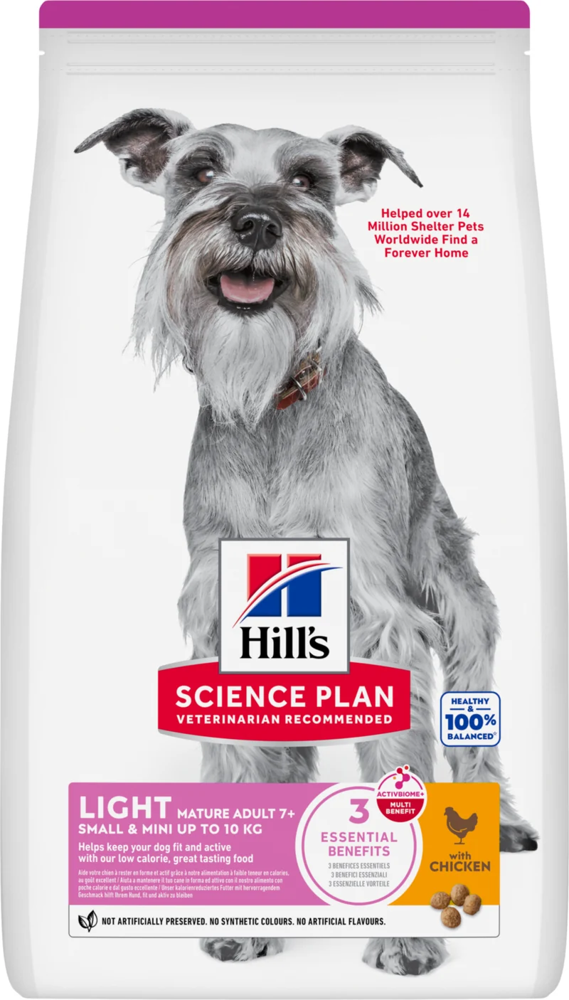 Hill's Science Plan Light Small & Mini Mature Adult 7+ au poulet - croquettes chien