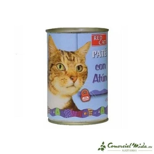 Boîte de 400g de pâté RED CAT riche en thon pour chat
