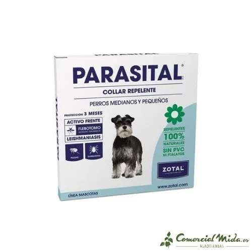 Collier antiparasitaire répulsif pour chiens PARASITAL (différentes tailles)