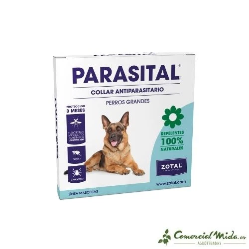 Collier antiparasitaire répulsif pour chiens PARASITAL (différentes tailles)