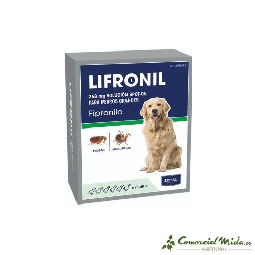 LIFRONIL Pipette pour Grands Chiens 20 - 40 Kg (BLISTER 6x268 mg)