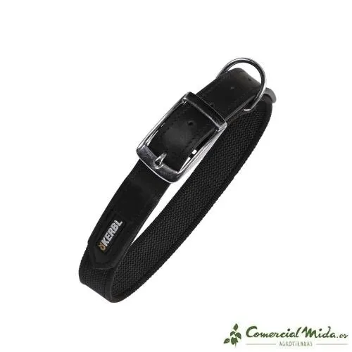 KERBL Collier en Caoutchouc Antidérapant pour Chiens, Noir