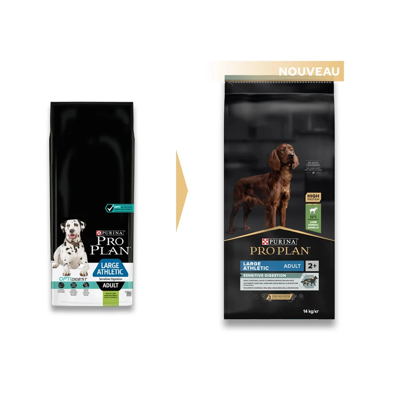 Pro Plan Sensitive Digestion Large Athletic Adult à l'agneau - croquettes chien