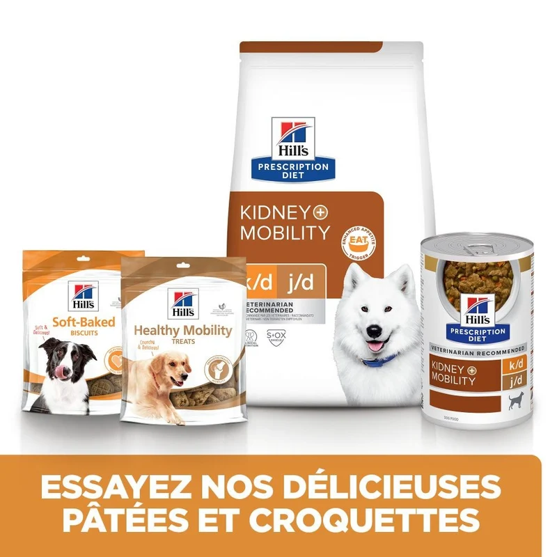 Hill's Prescription Diet k/d j/d Kidney + Mobility - croquettes chien