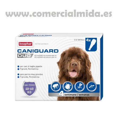 CANIGUARD DUO, pipettes antiparasitaires pour chiens