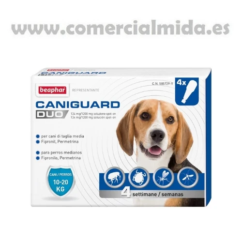 CANIGUARD DUO, pipettes antiparasitaires pour chiens