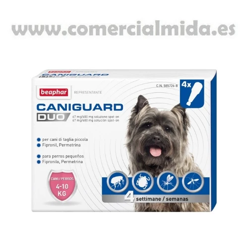 CANIGUARD DUO, pipettes antiparasitaires pour chiens