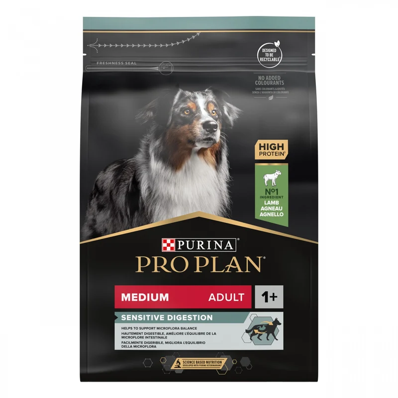 Pro Plan Sensitive Digestion Medium Adult à l'agneau - croquettes chien