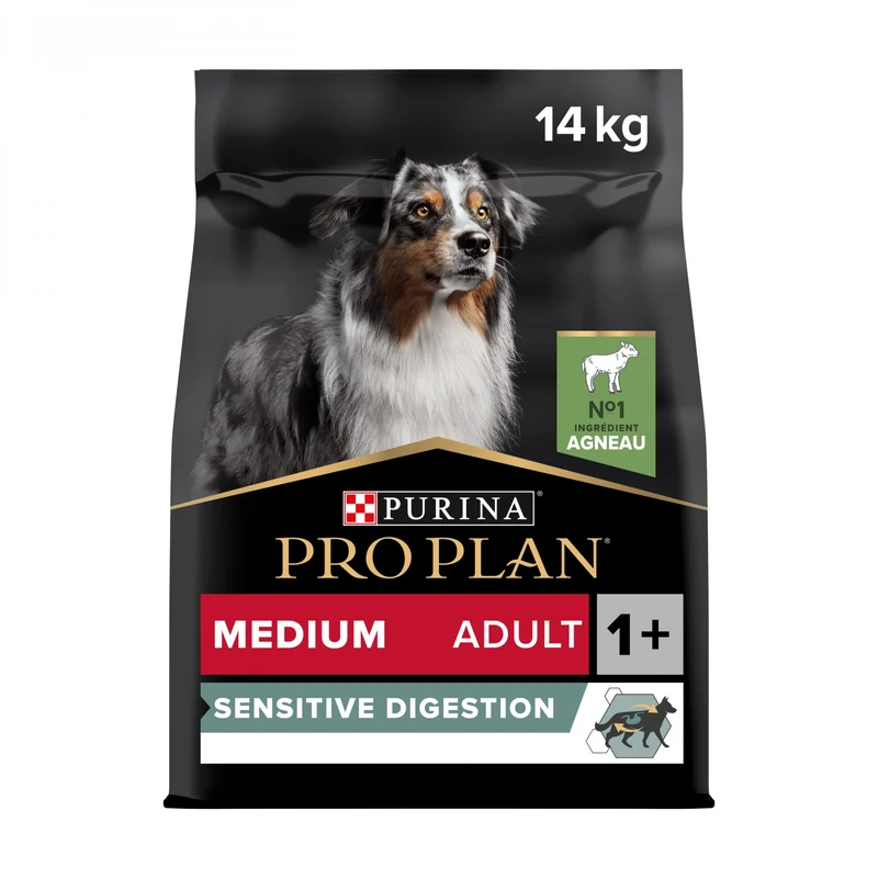 Pro Plan Sensitive Digestion Medium Adult à l'agneau - croquettes chien