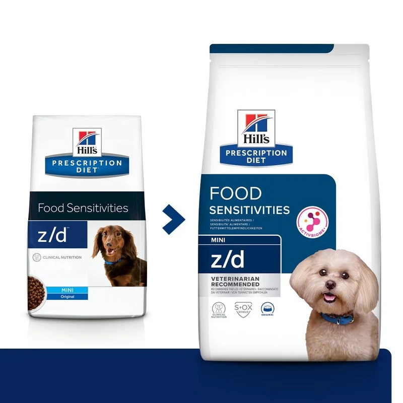 Hill's Prescription Diet z/d Food Sensitivities Mini - croquettes chien