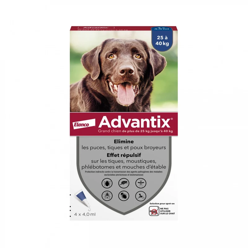 Pipettes Advantix chien