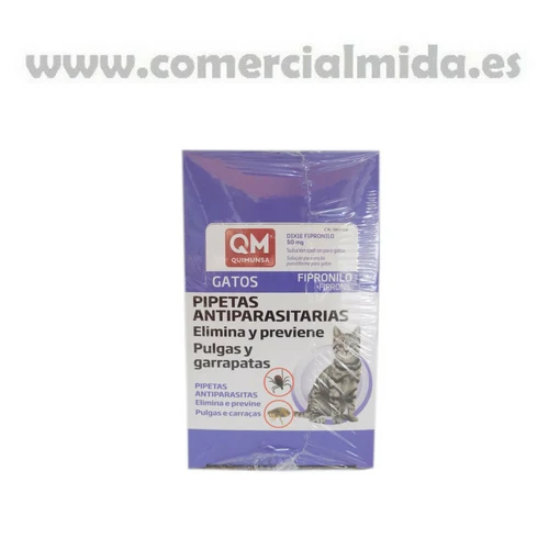 Pipettes anti puces et tiques DIXIE Fipronil 50 mg spot-on pour chat