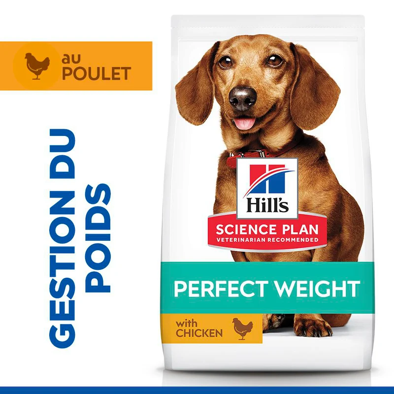 Hill's Science Plan Perfect Weight Small & Mini Adult au poulet - croquettes chien
