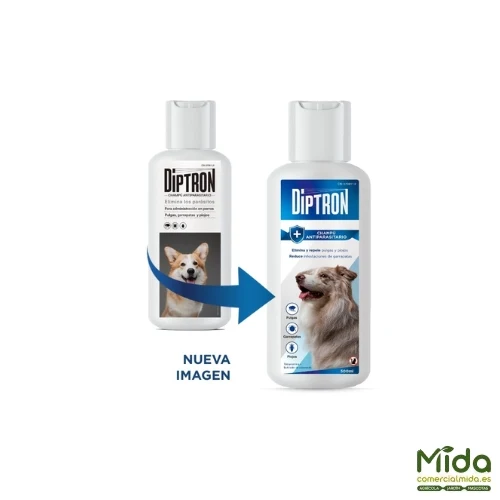 DIPTRON Shampoing Antiparasitaire pour Chien 500 ml