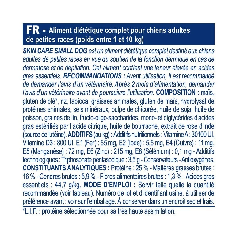 Royal Canin Veterinary Skin Care Small Dogs - croquettes chien