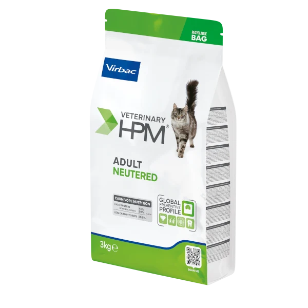 Virbac Veterinary HPM Adult Neutered Cat - croquettes chat