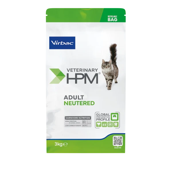 Virbac Veterinary HPM Adult Neutered Cat - croquettes chat