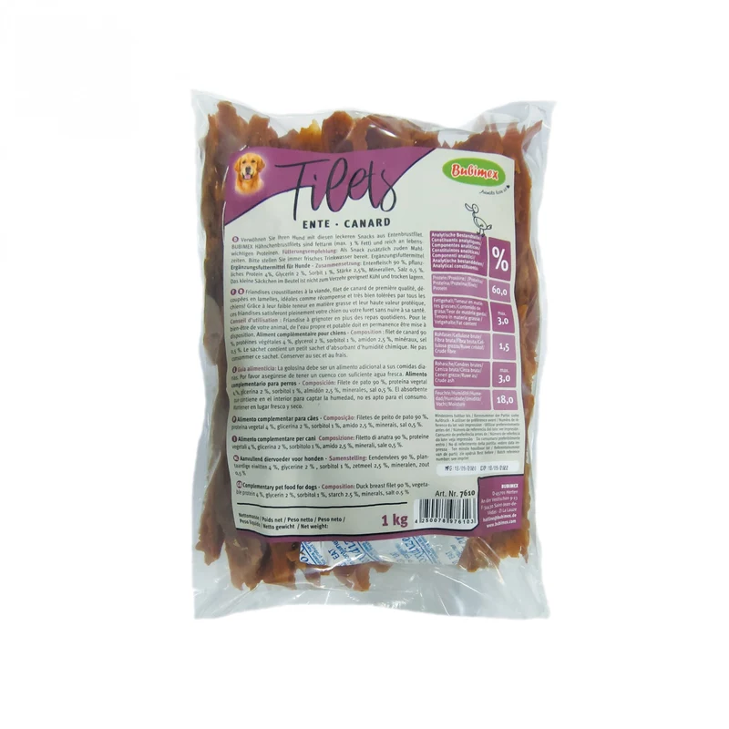 Filets de viande chien