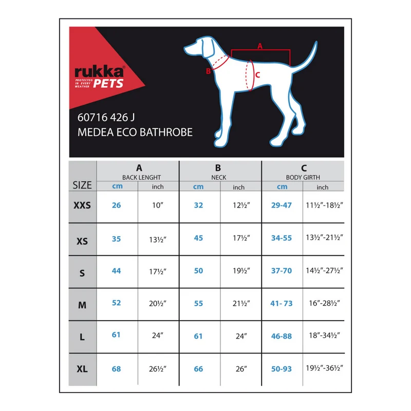 Peignoir pour chien très absorbant
