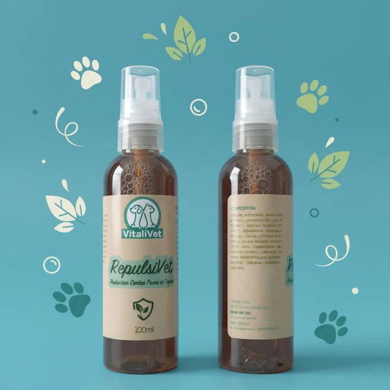 RepulsiVet – Protection naturelle contre puces et tiques - chien