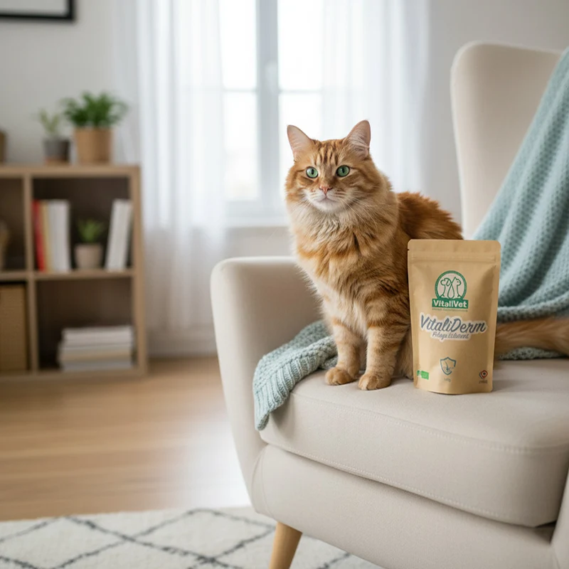 VitaliDerm - Pelage Éclatant - chat