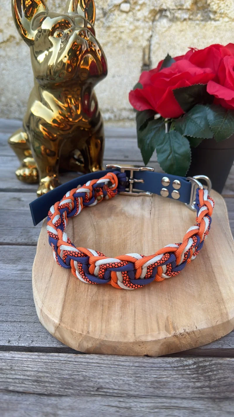 Collier Tressé en Paracorde pour Chien - ZIGZAG