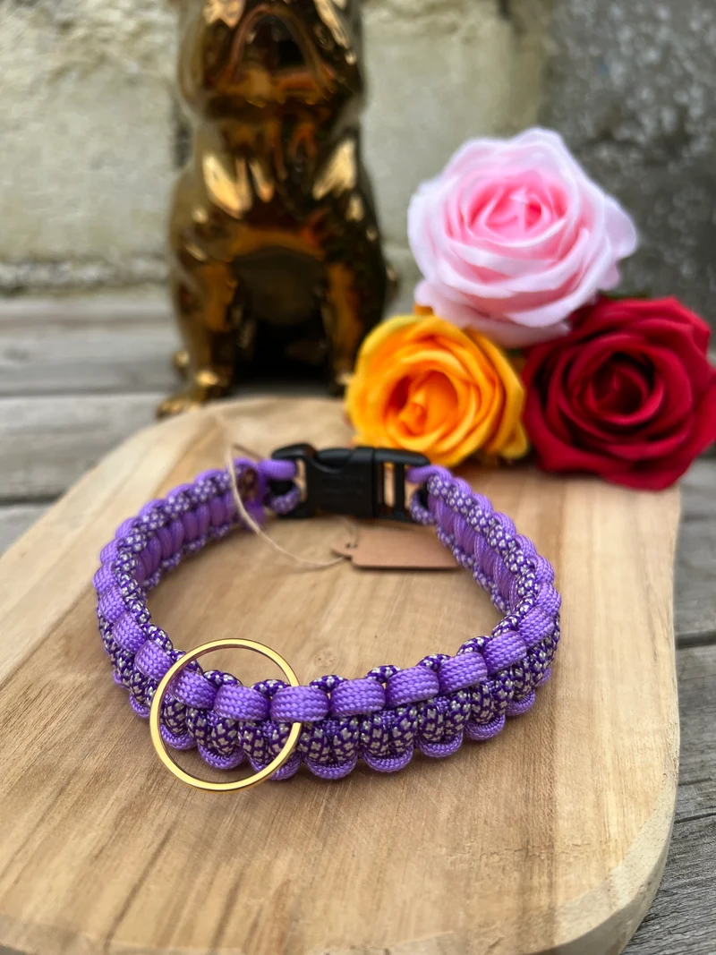 Collier COBRA en paracorde pour petits chiens, chiots & chats