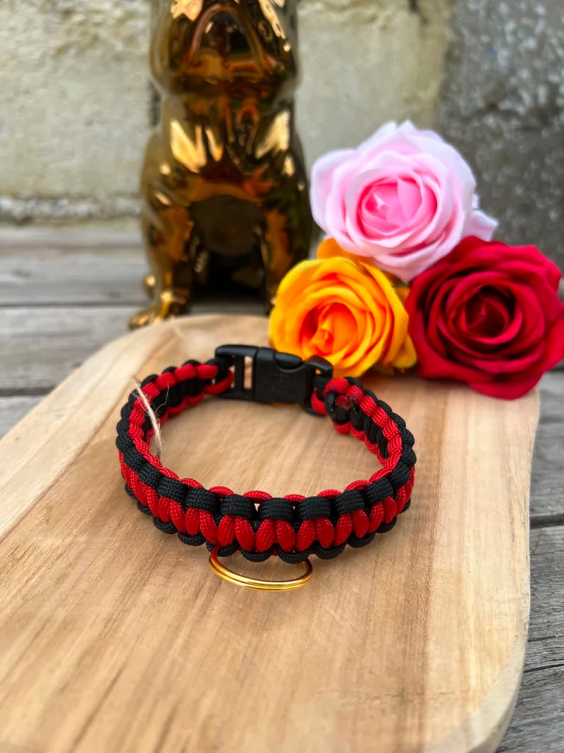 Collier COBRA en paracorde pour petits chiens, chiots & chats