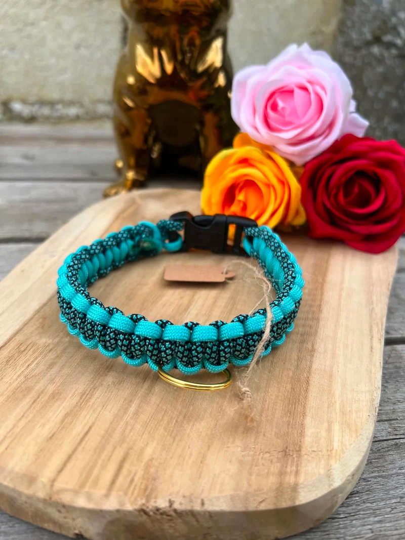 Collier COBRA en paracorde pour petits chiens, chiots & chats