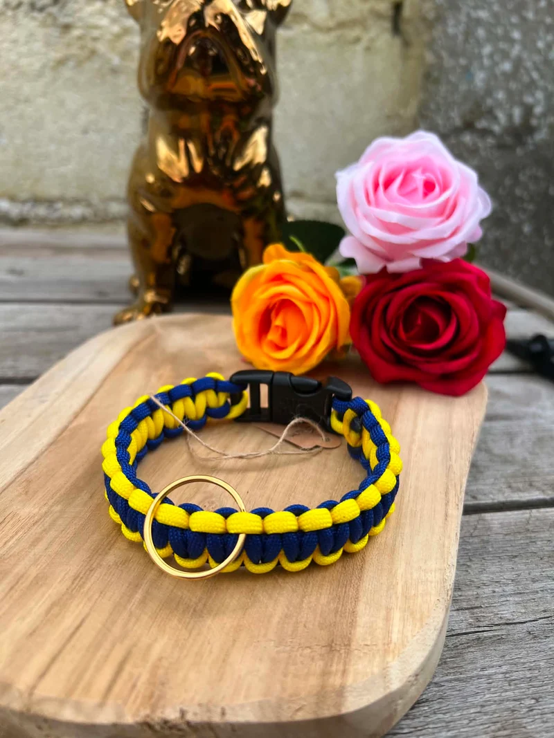 Collier COBRA en paracorde pour petits chiens, chiots & chats