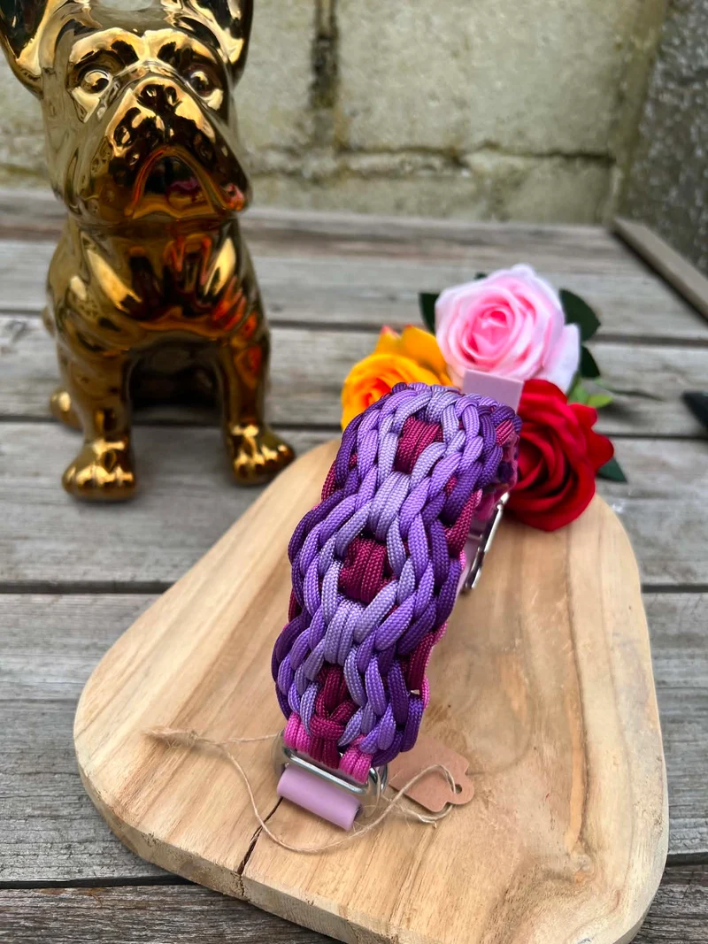 Collier Tressé en Paracorde pour Chien - BAO