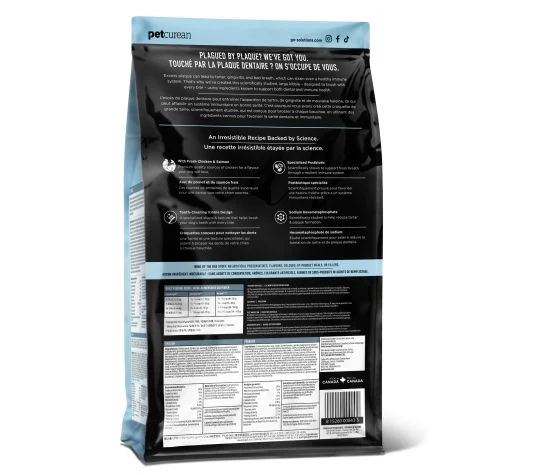 Petcurean Go! Santé Dentaire Et Immunitaire Pour Chien Poulet Et Saumon Avec Grains 4 Lbs