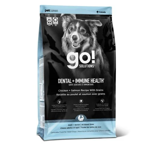 Petcurean Go! Santé Dentaire Et Immunitaire Pour Chien Poulet Et Saumon Avec Grains 4 Lbs