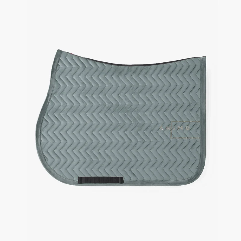 TAPIS VELOURS ET STRASS VERT SAUGE | ANIMO