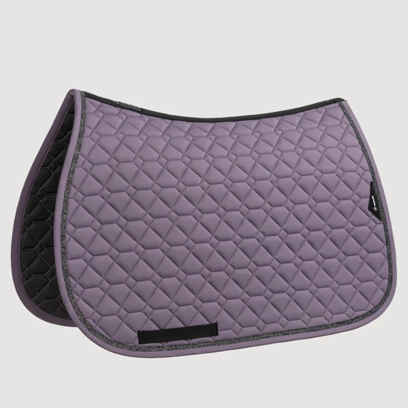 TAPIS DE SELLE EQGEMMA CRISTAUX AUBERGINE | EQUILINE