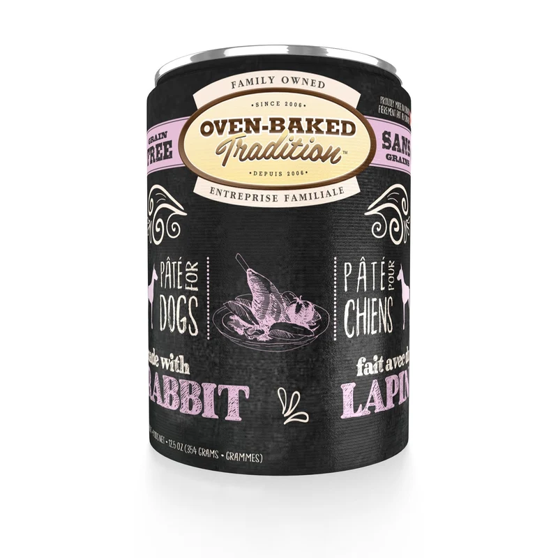 Obt Nourriture En Conserves Pour Chien, Pâté De Lapin 12.5oz