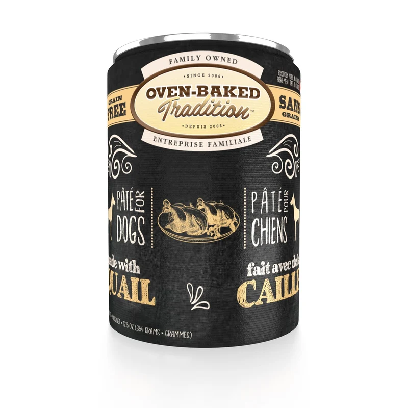 Obt Nourriture En Conserves Pour Chien, Pâté De Caille 12.5oz