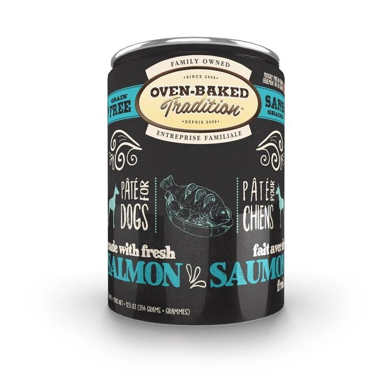 Obt Nourriture En Conserves Pour Chien, Pâté De Saumon 12.5oz