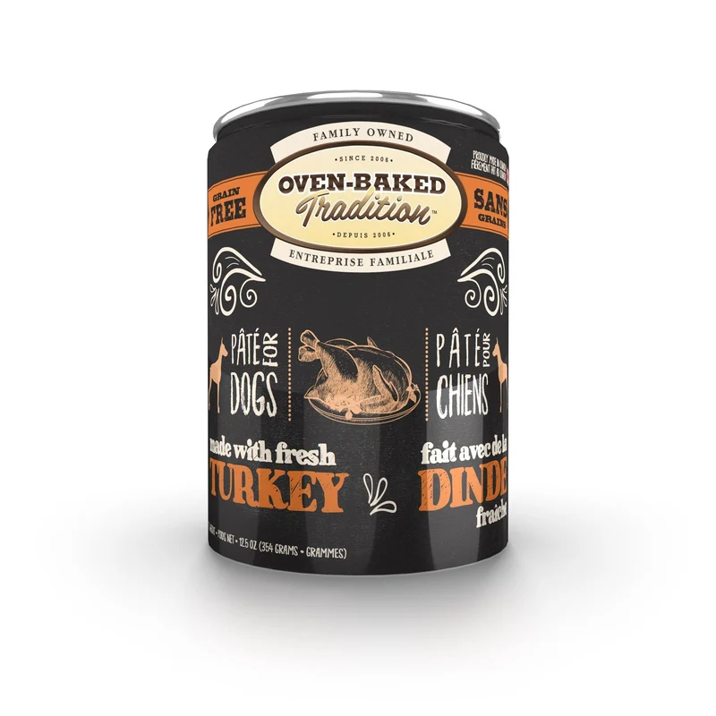 Obt Nourriture En Conserves Pour Chien, Pâté De Dinde 12.5oz